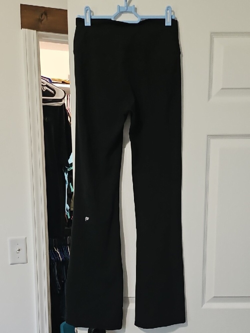 Black Women's Wide-Leg Leggings - Picture 2 of 2